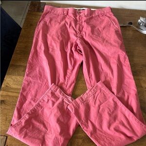 TailorByrd Men’s Pink Casual Pants Flat Front Cotton Size 32x32